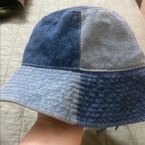 Two-Tone Denim Bucket Hat